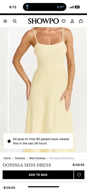 NWT Showpo DONISSA MIDI DRESS size 6 thumbnail 6