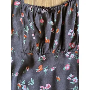 Wild Fable Floral Cami Mini Dress - Brown / Espresso Size XS thumbnail 2
