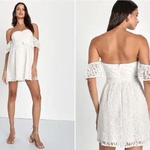 LULU's Bachelorette Engagement Bridal Shower Honeymoon Casual Mini Dress thumbnail 4
