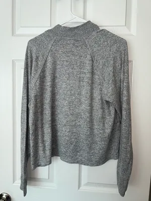 Abercrombie and Fitch Grey High Neck Long Sleeve thumbnail 3