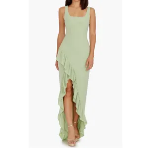 Dress the Population Women’s Charlene Ruffle Maxi Dress Gown Sage Green Size S thumbnail 11