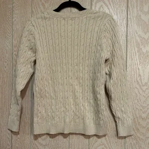 Charter Club Women’s Large Beige Cable Knit Sweater thumbnail 5