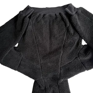 Lululemon Short Sweet and Sherpa Jacket Heathered Core Black Size XS Reversible thumbnail 8
