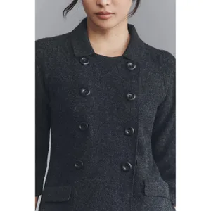 Anthropologie MAEVE Double Breasted Merino‎ Wool Long Cardigan Sweater Medium thumbnail 5
