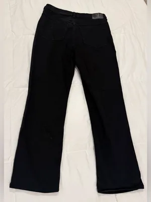 We The Free Free People Black Button Fly Wide Leg Jeans Size 31 thumbnail 2