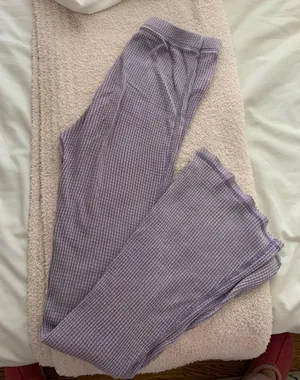 Target Wild Fable purple waffle flare pants thumbnail 1