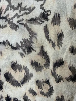 Equipment Tan Brown Leopard Print Sheer Silk Button Down‎ Top thumbnail 5