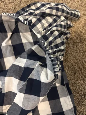NWT J. Crew Gingham One Shoulder Blouse thumbnail 4
