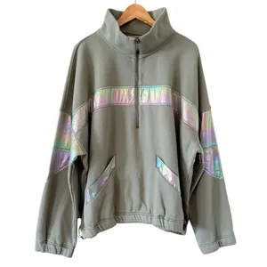 FREE PEOPLE MOVEMENT Away We Go Half Zip Iridescent Sage Stone Size M NEW thumbnail 6