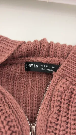 SheIn sweater zip up thumbnail 3