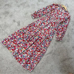 bohme Women’s Kendal Floral Maxi Dress Longsleeve V-Neck in Multicolor Size XS thumbnail 8