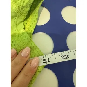 ASICS Running Shirt Women M Lime Green Short‎ Sleeve Breathable Sporty Athletic thumbnail 5