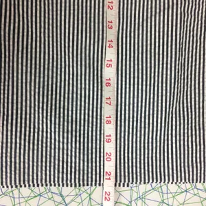 J. Crew Factory NWT $85 The Pencil Skirt in Navy & White Stripe Searsucker Sz 2 thumbnail 7