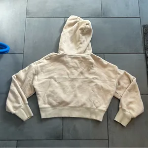 Aerie Offline Cropped Full Zip in Tan thumbnail 4