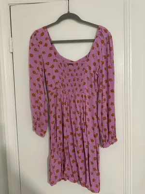 Billabong long sleeve floral dress thumbnail 3