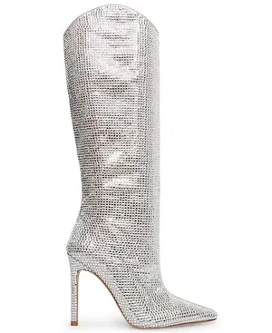 NWT Steve Madden Violetta-R rhinestone-covered stiletto knee-high boots. Size 9 thumbnail 7
