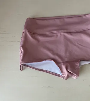Victoria’s secret PINK mauve baby pink ruched boy short bikini bottoms thumbnail 4