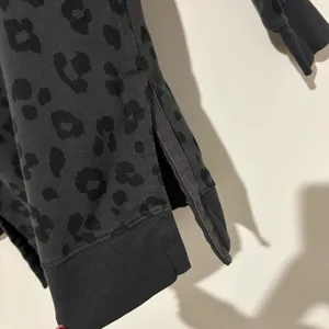 Old Navy cheetah leopard animal Print tunic Sweatshirt grey black size‎ XS thumbnail 4