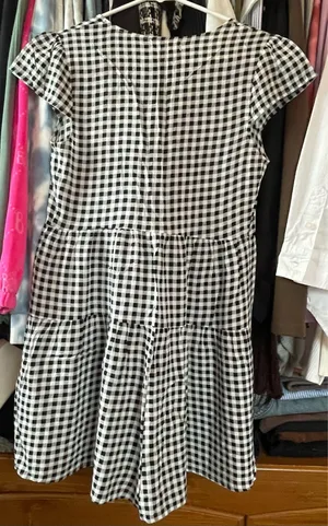 Urban Outfitters B&W Gingham Romper thumbnail 5
