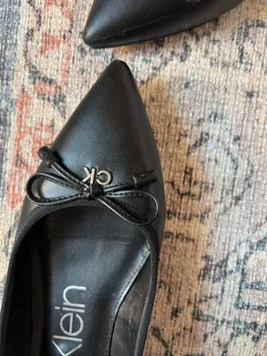 Calvin Klein black pointy ballet flats sz 8M thumbnail 3