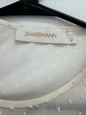 Zimmermann Espionage Pleat Frill Mini Dress Cream Ecru, US 8 Zimmermann size 2 thumbnail 13