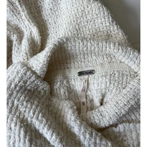 Free People Cream Ivory By Your Side Cowl Neck Sweater Oversized Women’s Large thumbnail 5