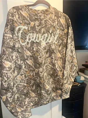 NWT Goodie Two Sleeves Cowgirl Rope Crewneck Sweatshirt thumbnail 2
