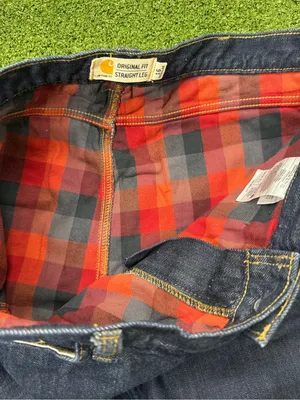 Carhartt 102729 Women's Blaine Flannel Lined Loose Fit Jean Workwear Fall 16 Reg thumbnail 5