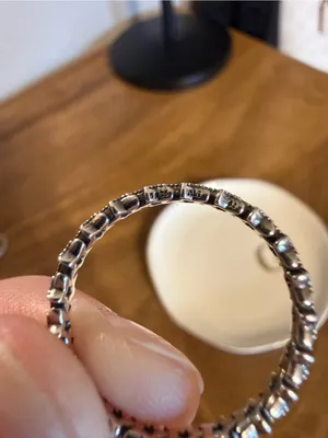 Pandora Band of Asymmetric Stars Ring in Sterling Silver 925 Size 9 thumbnail 5