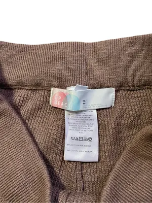 Free People FP Beach Malibu Brown Surf Knit Pants XL thumbnail 4