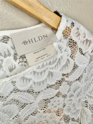 NEW BHLDN Anthropologie Jive Top Lace Bridal Wedding Blouse Top White Floral thumbnail 6