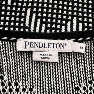 Pendleton Open Front Geometric Print Cardigan Sweater Size: Med thumbnail 4
