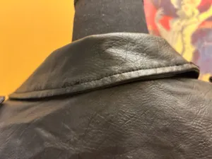Women’s Juniors No Boundaries Black Faux Leather Motorcycle Jacket Size XL (15-17) thumbnail 3