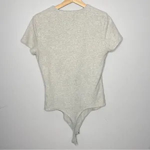 Abercrombie & Fitch Short Sleeve Cotton Blend Seamless Crew Bodysuit (X-Large) thumbnail 5