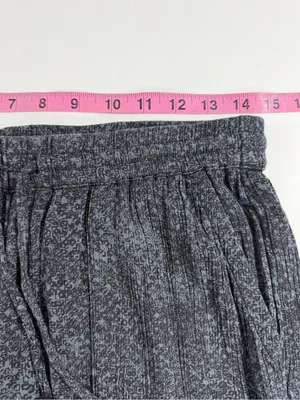 prAna Breathe Wide‎ Leg Lounge Pants Heather Gray Boho Crinkle Pull On Womens S thumbnail 5