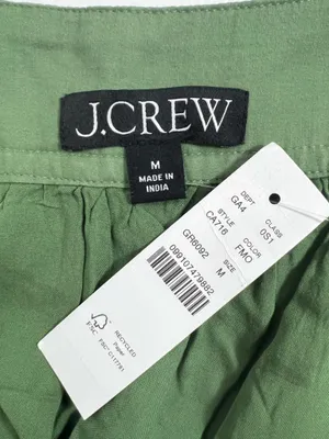 J. Crew Olive Green Calliste mini dress in cotton voile thumbnail 7
