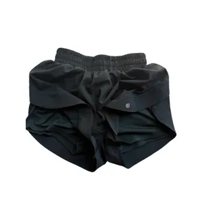 Savvi High Rise Running Shorts Black Lined Athletic Workout Women's Medium thumbnail 3