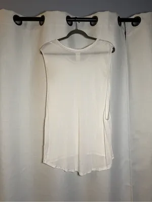 We The Free White High Low Muscle Tank Size Small thumbnail 2