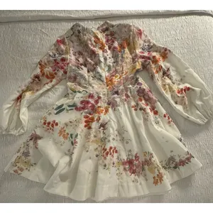Miss Rosier Bianca Floral-Print Mini Dress Size Medium Floral A-line Vintage thumbnail 4
