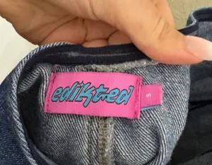 Edikted Denim Mini Dress thumbnail 4