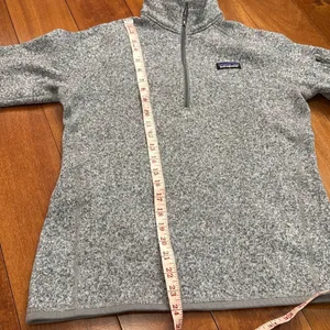Patagonia women’s 1/4 Zip Better Sweater Heather gray‎ Fleece Jacket SZ M thumbnail 7