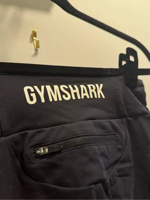 Gymshark Black High-Waist Leggings with Side Pockets thumbnail 4