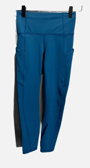 Fabletics Leggings Women XXS Blue PureLuxe High Waisted‎ Pocket Yoga Athletic thumbnail 1