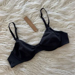 Skims Cotton Jersey T-shirt Bra Soot Size 30B thumbnail 3