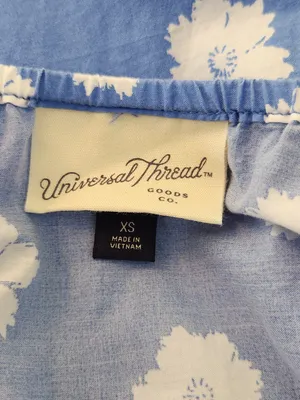 Universal Threads Blue and White Floral Print Sundress Size XS thumbnail 8