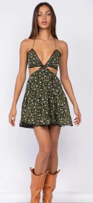 Isabelle’s Cabinet Sky To Moon Floral Cutout Dress thumbnail 3