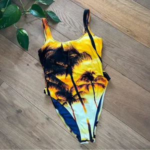 Aerie Sunset Babewatch Cheekiest One Piece Swimsuit M thumbnail 3