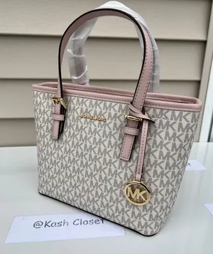 Michael Kors JST Extra-Small Top-Zip Tote Bag -Powder Blush Multi thumbnail 3