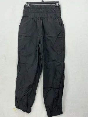 Free people movement Black Drawstring Cargo Pants 749 thumbnail 7