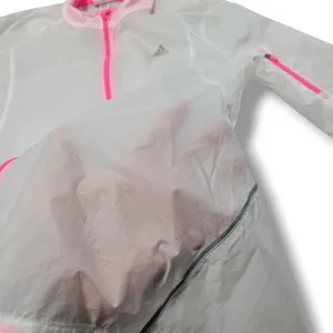 Adidas Jacket Size Small Semi-Sheer Windbreaker Jacket Running Athleisure Flaws thumbnail 4